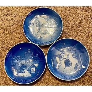 Bing and Grondahl B&G Collectable Christmas Plates BUNDLE 1975 1977 1979